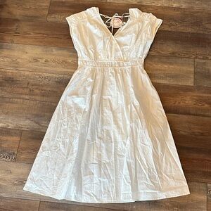 NWT white cotton summer dress umgee med